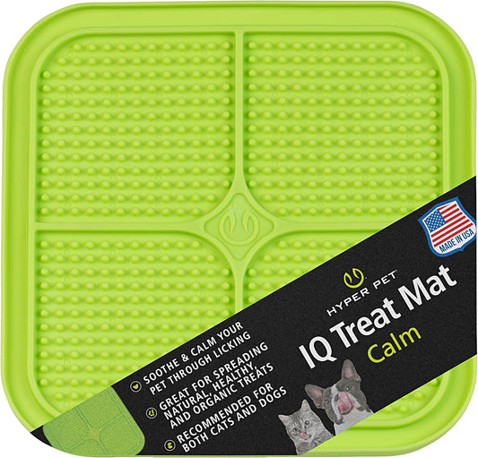 IQ Treat Lick Mat for Dogs and Cats - Innovative Slow Feeder and Enrichment Toy Alternative to Traditional Bowls