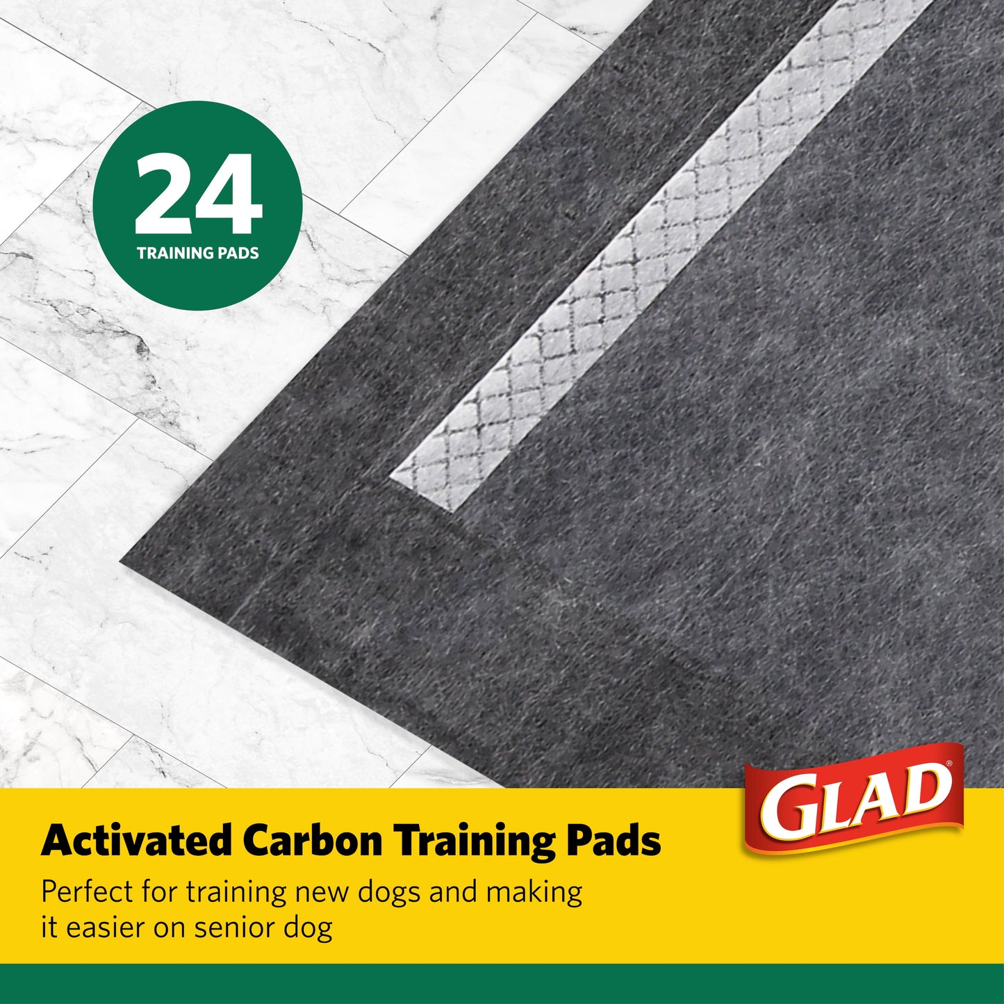 Giant Size Activated Charcoal Leak-Resistant Training Pads for Dogs, 30X36, 24 Count