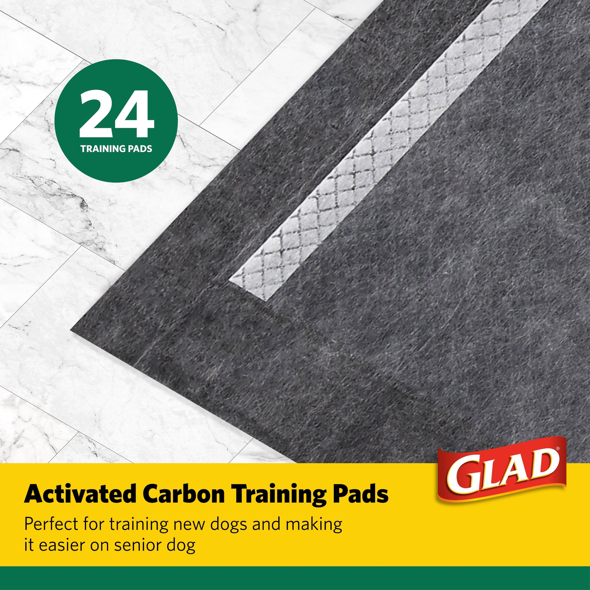 Giant Size Activated Charcoal Leak-Resistant Training Pads for Dogs, 30X36, 24 Count