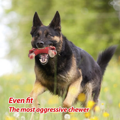Ultimate Large Dog Chew Toy for Aggressive Chewers - Indestructible Beef-Flavored Bone for Heavy Chewing Fun!