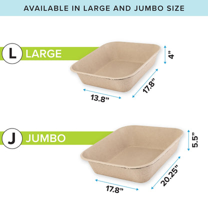 Eco-Friendly Large Cat Litter Box Sifter with Scoop - 6 Pack for Effortless Cleanup!
