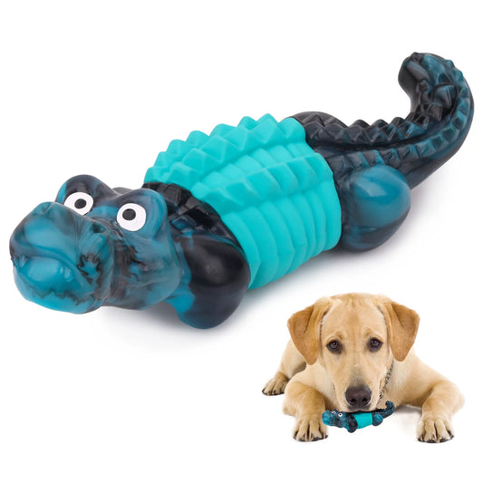 Indestructible Dog Toys for Aggressive Chewers - Durable Chewing Toys for Large Breeds in Blue