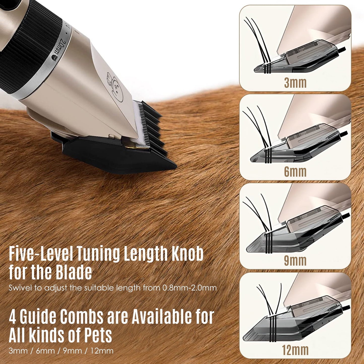 Ultimate Cordless Dog Grooming Kit - Professional Quiet Clippers for Effortless Pet Grooming