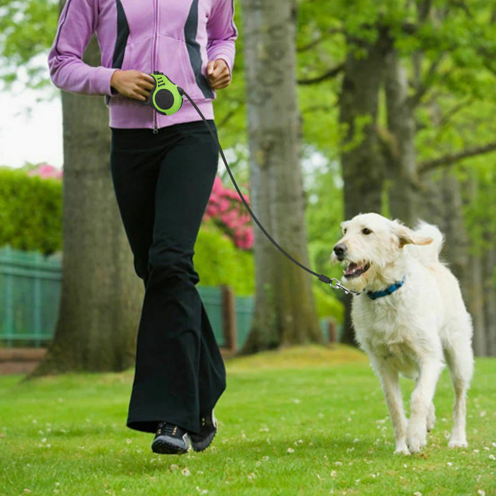 16.5FT Automatic Retractable Dog Leash - Ultimate Walking Lead for Your Pet - Free Shipping in the US!