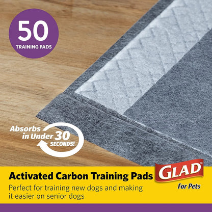 Jumbo Leak Resistant Activated Carbon Training Pads for Large Breed Dogs, 28In X 30In, 50 Count
