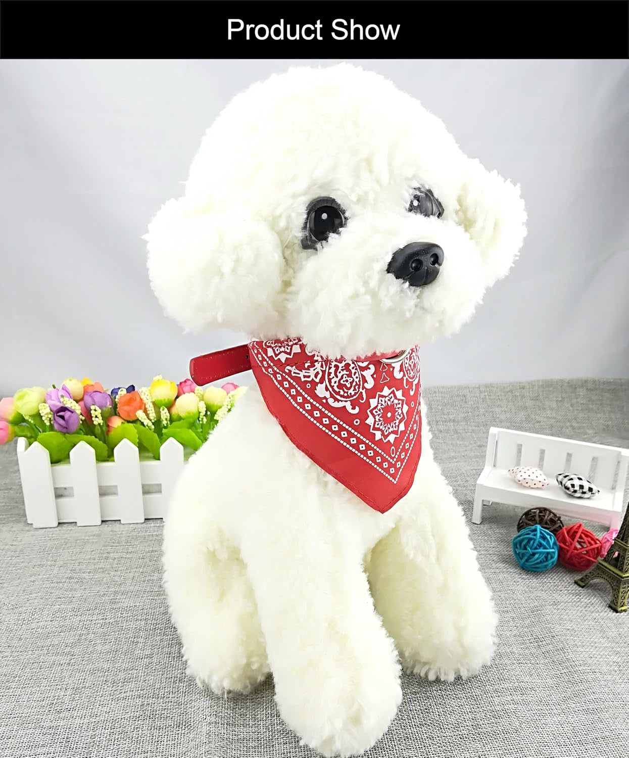 Stylish Red Bandana Collar for Medium Male Puppies