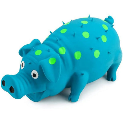 Exciting Blue Pig Squeaky Dog Toy - Perfect for Chewing, Anxiety Relief, and Endless Fun!