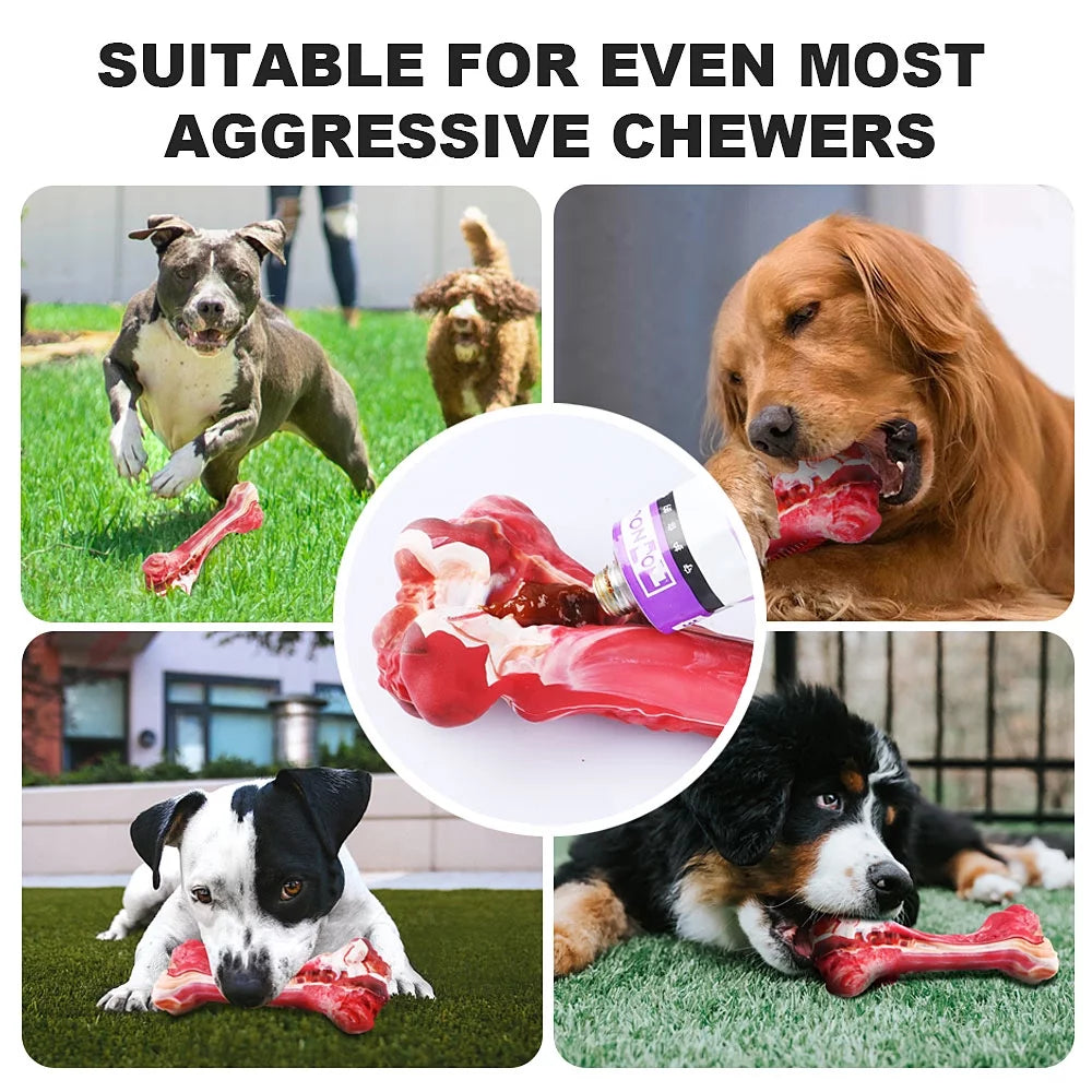 Indestructible Dog Chew Toys for Large Aggressive Chewers - Tough Teething Toys for Pet Dental Care & Boredom Relief