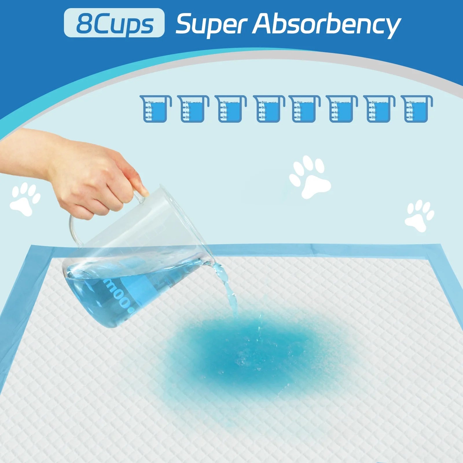 Puppy Pads Extra Large 28''X34'', XL Dog Pee Pads, 30Ct, Super Absorbent, Leak-Proof, 6 Layers Protection