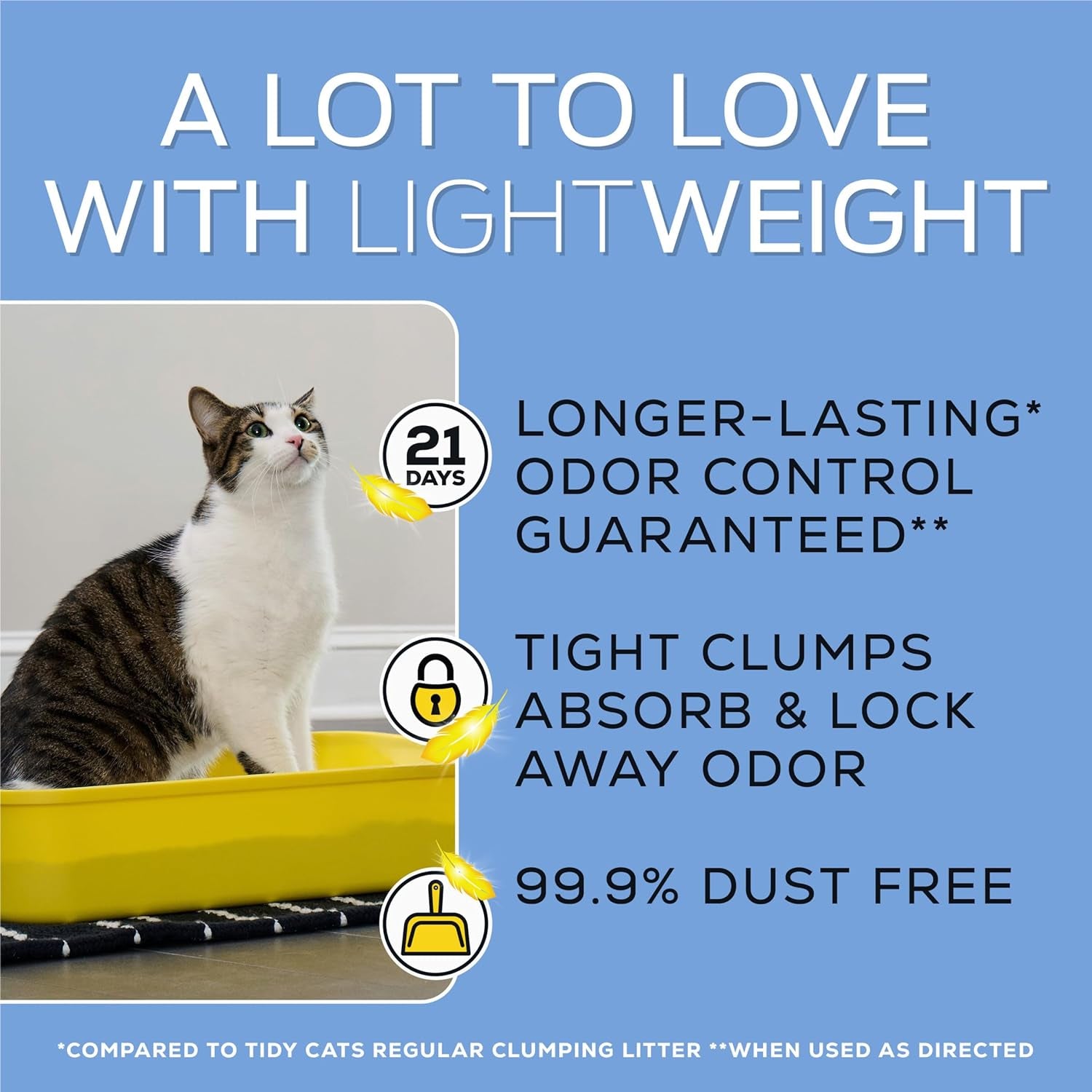 Purina 4-In-1 Lightweight Multi-Cat Clumping Cat Litter - 99.9% Dust Free with Superior Odor Control - 17 lb Box