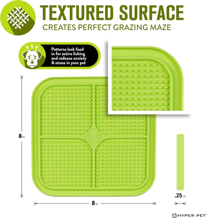 IQ Treat Lick Mat for Dogs and Cats - Innovative Slow Feeder and Enrichment Toy Alternative to Traditional Bowls