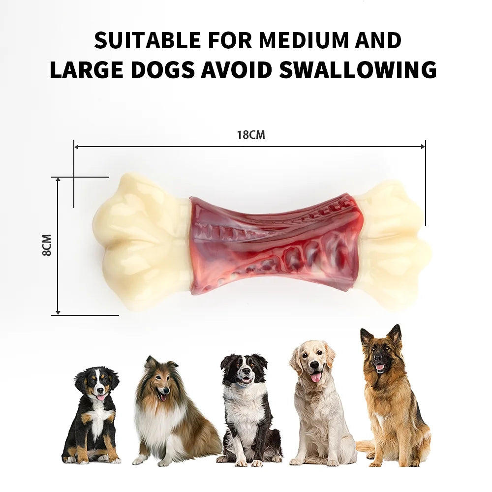 Ultimate Large Dog Chew Toy for Aggressive Chewers - Tough Bone Design for Medium to Large Breeds, Promotes Healthy Teeth and Gums