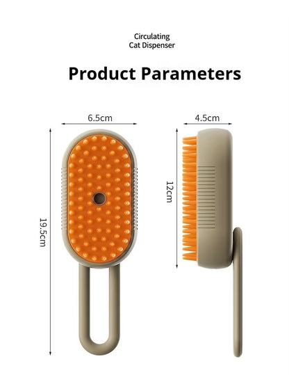Ultimate Pet Spray Massage Comb - Effortless One-Button Hair Removal Brush for Cats & Dogs