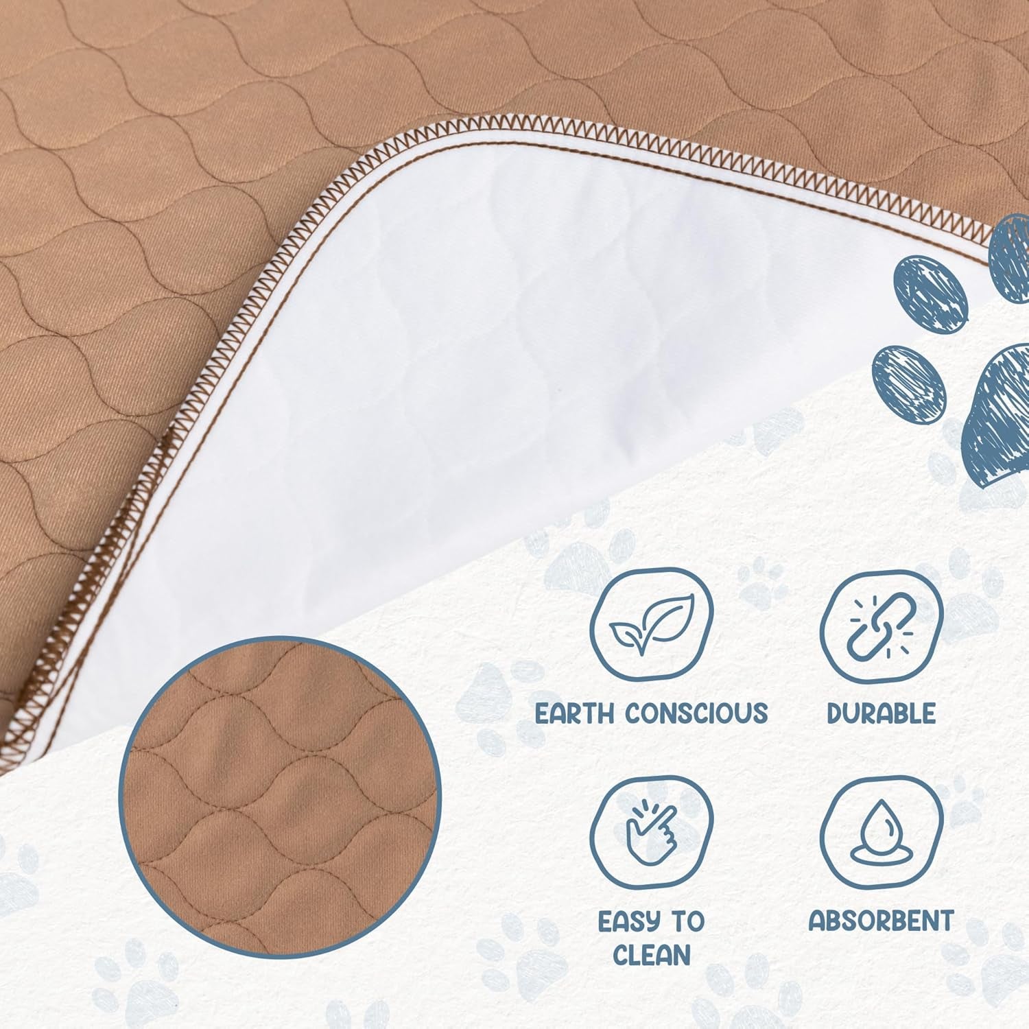 Extra-Large Washable Waterproof Dog Pee Pad - Ideal for Potty Training & Whelping!