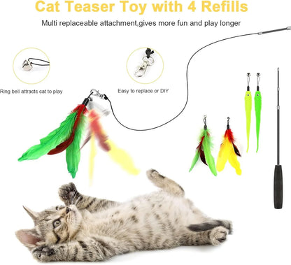 Ultimate 34-Piece Cat Toys Set: Interactive Tunnels, Wands, and Catnip Teasers for Endless Fun!